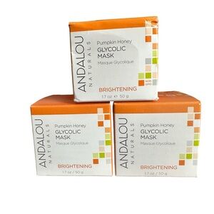 (3) Andalou Naturals Pumpkin Honey Glycolic Mask